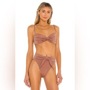 Montce Rose Gold Shimmer Knot Bikini